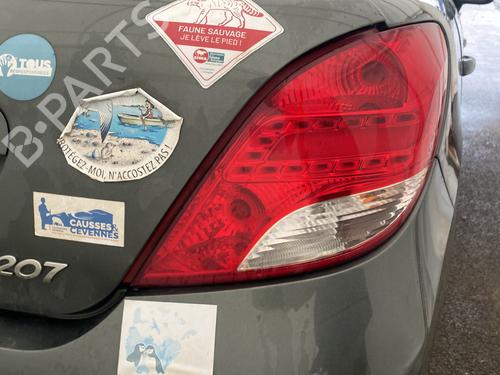 Used Right taillight PEUGEOT 207 (WA_, WC_) 1.6 HDi (92 hp) 32370146