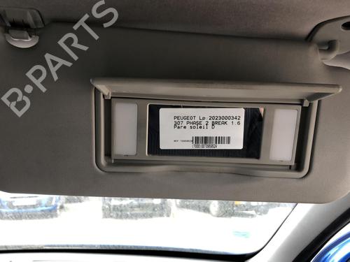 Højre solskærm PEUGEOT 307 SW (3H) [2002-2009]  22111602