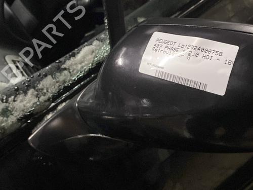 Used Left mirror PEUGEOT 407 (6D_) 2.0 HDi 135 (6DRHRH, 6DRHRE, 6DRHRG, 6DRHRJ) (136 hp) 21492594