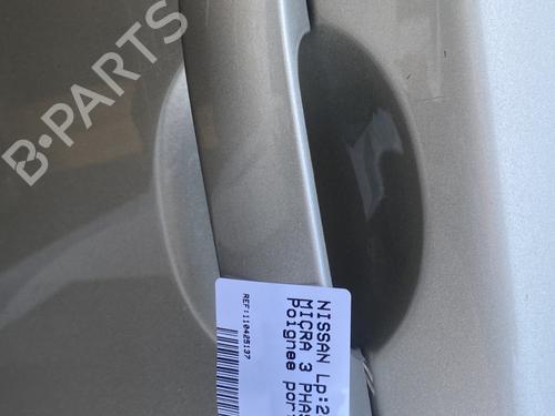 Used Rear left exterior door handle NISSAN MICRA III (K12) 1.2 16V (80 hp) 28000116