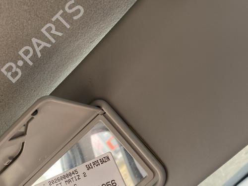Left sun visor CHEVROLET MATIZ (M200, M250) 0.8 | BP31791858I1 - Image 3