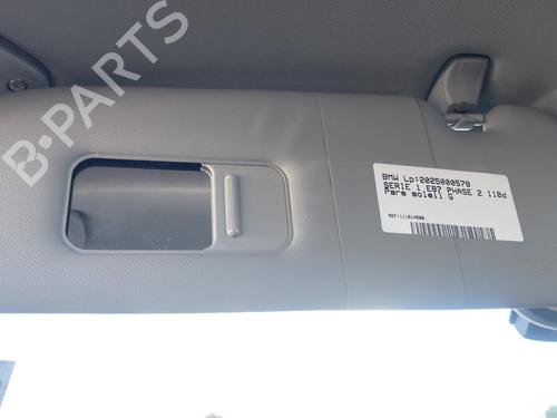 Used Left sun visor BMW 1 (E87) 118 d (143 hp) 28582973