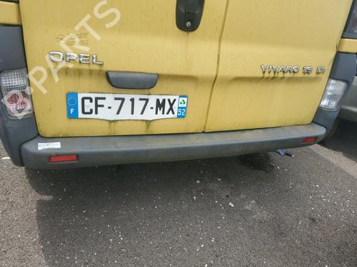 Used Rear bumper OPEL VIVARO A Van (X83) 1.9 DI (F7) (80 hp) 22121917