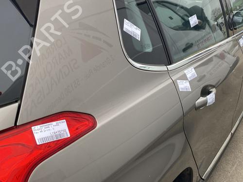 Bagstkærm Højre PEUGEOT 2008 I (CU_) 1.2 THP 110 / PureTech 110 (110 hp) 31116823