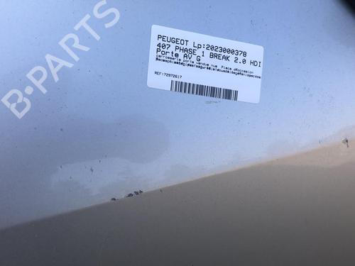 Left front door PEUGEOT 407 SW (6E_, 6D_) 2.0 HDi 135 | BP19908740C2 