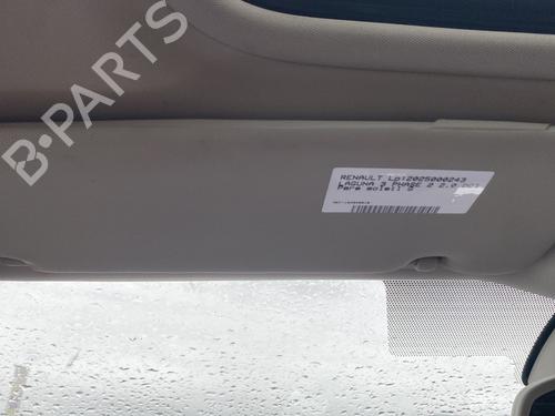 Used Left sun visor RENAULT LAGUNA III (BT0/1) 2.0 dCi (BT07, BT0J, BT14, BT1A, BT1S) (131 hp) 25133681