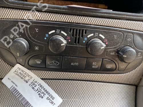 Used Climate control Climate control MERCEDES-BENZ C-CLASS Coupe (CL203) C 200 Kompressor (203.745) (163 hp) 19909413 19909413