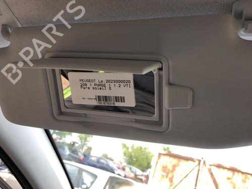 Used Left sun visor PEUGEOT 208 I (CA_, CC_) 1.2 VTI 82 (82 hp) 19908899