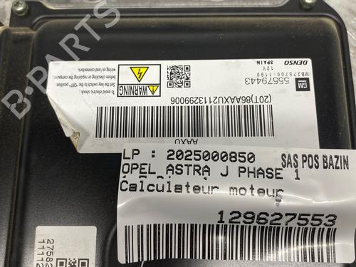 Engine control unit (ECU) OPEL ASTRA J (P10) 1.7 CDTI (68) | BP37458176M57 - Image 3