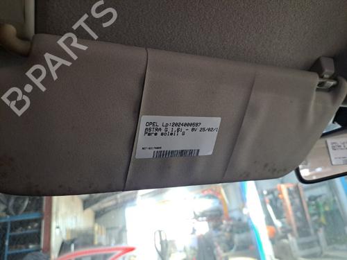 Used Left sun visor OPEL ASTRA F Hatchback (T92) [1991-2000]  22126273