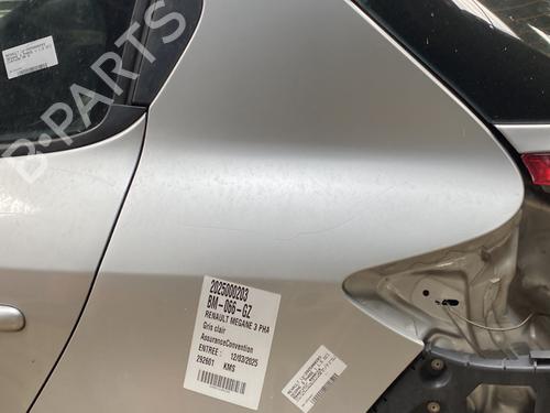 Used Left rear fenders RENAULT MEGANE III Hatchback (BZ0/1_, B3_) 1.5 dCi (BZ09, BZ0D, BZ1W, BZ29, BZ14) (110 hp) 27745830
