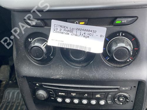 Climate control CITROËN C3 II (SC_) 1.4 HDi 70 (SC8HZC, SC8HR0, SC8HP4) | BP22358027I5 