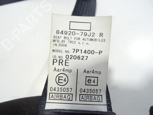 Used Front right seatbelt Front right seatbelt SUZUKI SX4 (EY, GY) 1.9 DDiS (RW419D) (120 hp) 27999813 27999813