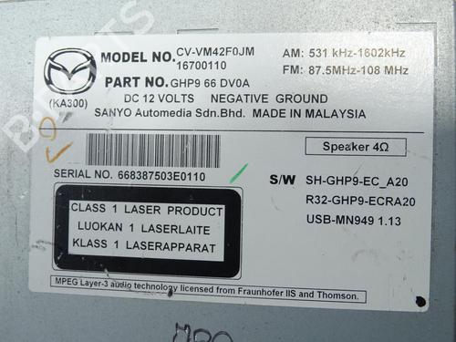 Used Radio Radio MAZDA CX-5 (KE, GH) 2.2 D AWD (KE2AW) (150 hp) 26892583 26892583