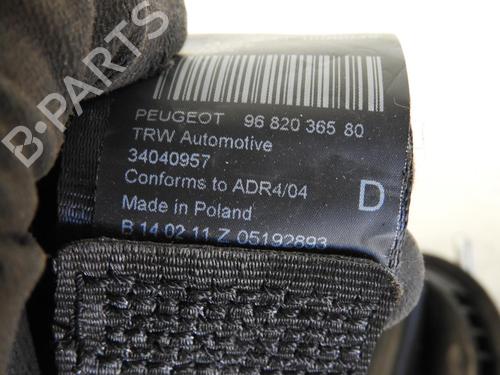 Used Front right seatbelt Front right seatbelt PEUGEOT 3008 I MPV (0U_) 1.6 HDi (112 hp) 20052912 20052912