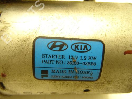 Used Starter Starter KIA RIO III (UB) 1.2 CVVT (84 hp) 28190607 28190607