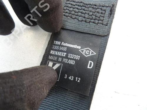 Used Front right seatbelt Front right seatbelt RENAULT TWINGO II (CN0_) 1.2 16V (CN04, CN0B) (75 hp) 20043737 20043737
