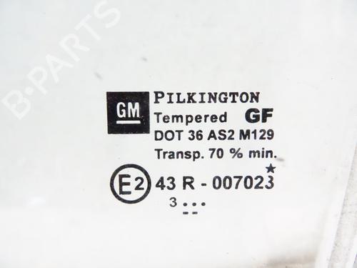 Dør rude ventre bagtil Dør rude ventre bagtil OPEL VECTRA C (Z02) [2002-2009] 21969653 21969653