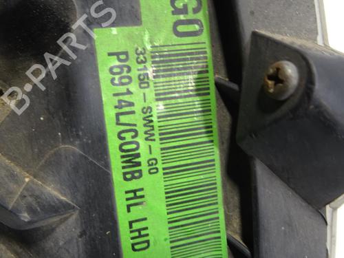 Left headlight HONDA CR-V III (RE_) 2.2 i-CTDi 4WD (RE6) | BP29040397C28 