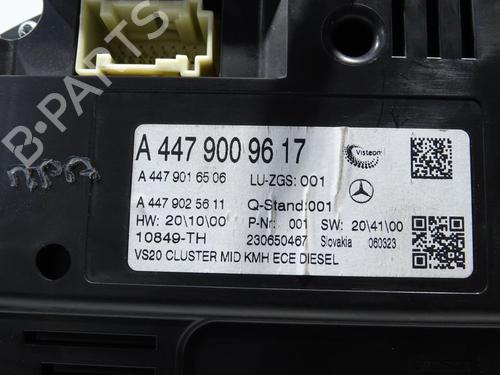 Used Instrument cluster Instrument cluster MERCEDES-BENZ VITO Mixto (Double Cabin) (W447) 119 CDI 4-matic (447.701, 447.703, 447.705) (190 hp) 26168386 26168386
