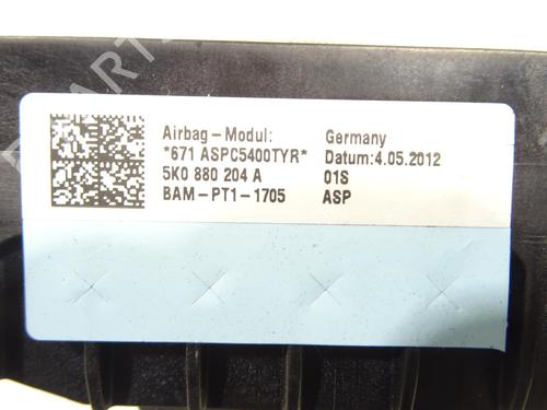 Passenger airbag VW TIGUAN (5N_) 2.0 TDI | BP29756977C10 