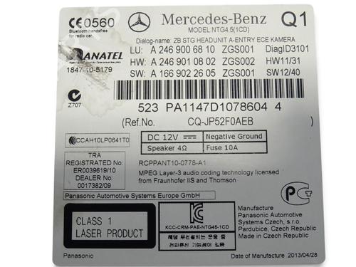 Radio MERCEDES-BENZ A-CLASS (W176) A 200 CDI (176.001) | BP40253201E6 - Image 7