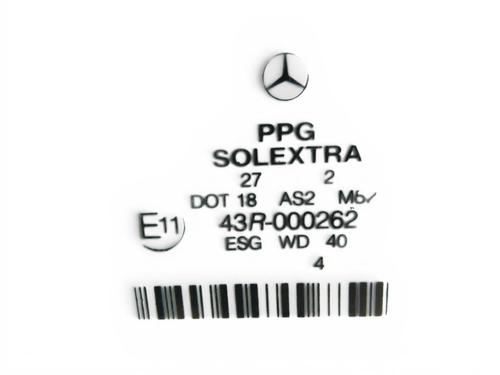 Dør rude ventre foran Dør rude ventre foran MERCEDES-BENZ E-CLASS (W211) E 270 CDI (211.016) (177 hp) 35995429 35995429