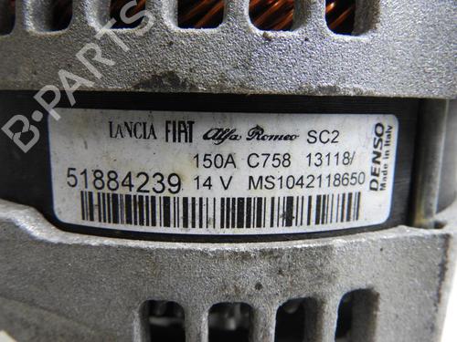 Used Alternator Alternator FIAT 500X (334_) 1.4 (334AXC1B, 334AXC11) (140 hp) 20058090 20058090