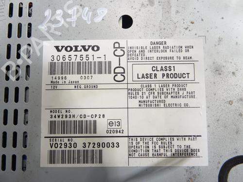 Radio VOLVO XC90 I (275) D5 AWD | BP29961280E6 