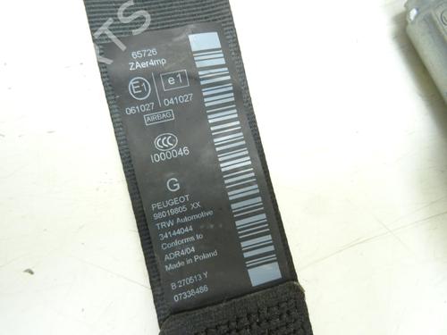 Front left belt tensioner PEUGEOT 3008 I MPV (0U_) 1.6 HDi | BP29998218C87