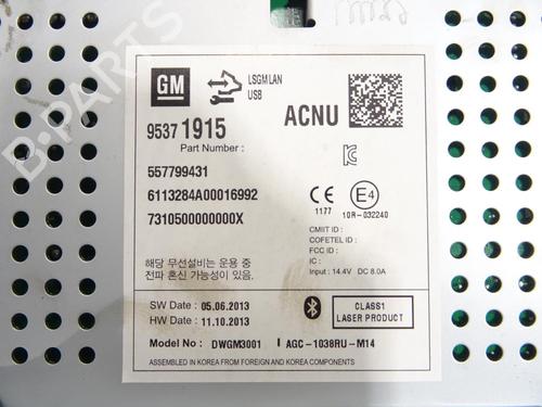 Used Radio Radio OPEL MOKKA / MOKKA X (J13) 1.4 (_76) (140 hp) 27650625 27650625