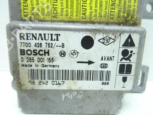 ECU airbags RENAULT CLIO II (BB_, CB_) 1.2 (BB0A, BB0F, BB10, BB1K, BB28, BB2D, BB2H, CB0A,... | BP29455267M53 