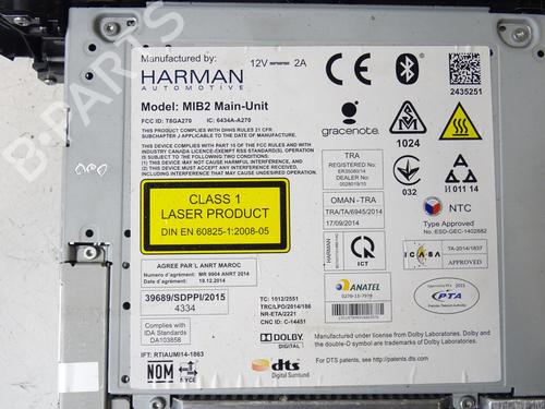 Radio AUDI A6 C7 (4G2, 4GC) 2.0 TDI | BP20063180E6 