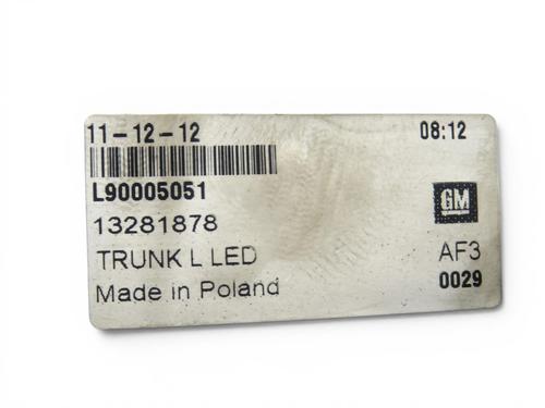 Left tailgate light OPEL ASTRA J GTC 2.0 OPC Turbo (08) | BP35961679C79 - Image 3