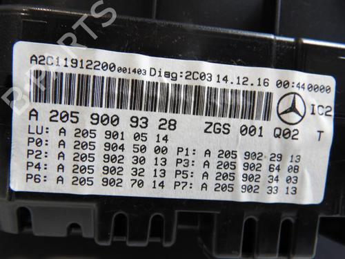 Instrument cluster MERCEDES-BENZ C-CLASS (W205) AMG C 63 (205.086) | BP20057955C47