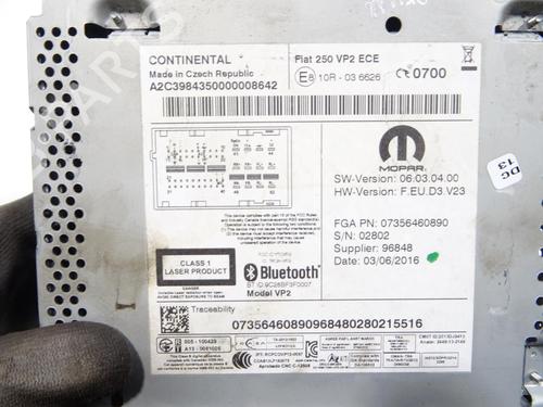 Used Radio Radio FIAT DUCATO Van (250_) 120 Multijet 2,3 D (120 hp) 31023937 31023937