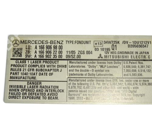 Radio MERCEDES-BENZ M-CLASS (W166) ML 350 BlueTEC 4-matic (166.024, 166.023) | BP40444285E6 - Image 3