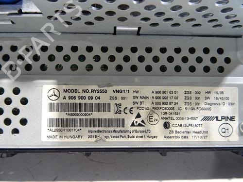 Radio MERCEDES-BENZ SPRINTER 3,5-t Van (B906) 314 CDI (906.631, 906.633, 906.635, 906.637) | BP29188372E6
