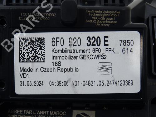 Instrument cluster SEAT ARONA (KJ7, KJP) 1.5 TSI | BP33917175C47 - Image 6