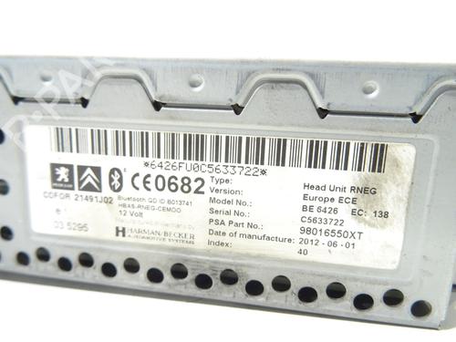 Radio CITROËN C3 Picasso (SH_)  | BP25031027E6  - Image 5