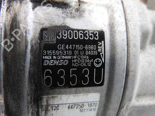 Used AC compressor AC compressor OPEL CORSA E (X15) 1.4 (08, 68) (90 hp) 20058413 20058413