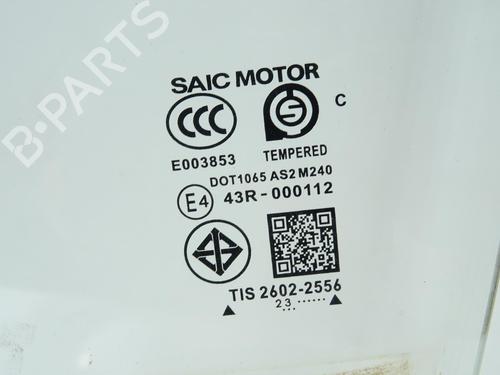 Used Front left door window Front left door window MG MG ZS SUV (AZS1) 1.0 T-GDi (111 hp) 27926267 27926267
