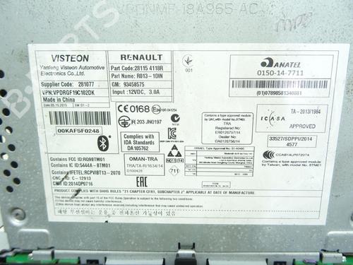 Radio OPEL VIVARO B Van (X82) 1.6 CDTI (05) | BP36012610E6 - Image 4