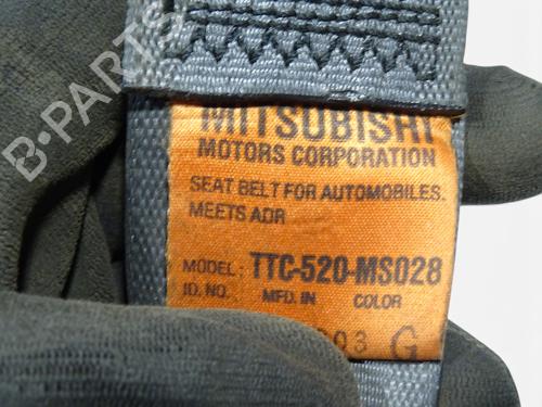 Sikkerhedssele bag højre Sikkerhedssele bag højre MITSUBISHI L200 (K7_T, K6_T, K5_T) 2.5 TD 4WD (K74T) (99 hp) 37589224 37589224