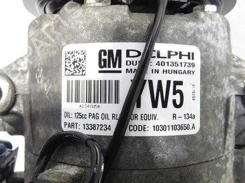 Used AC compressor AC compressor OPEL ASTRA J (P10) 1.7 CDTI (68) (110 hp) 32321395 32321395