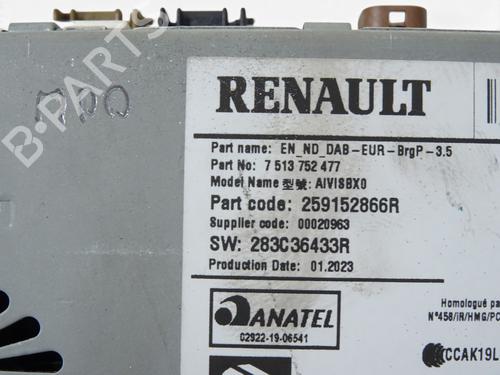 Auto-radio Auto-radio RENAULT ZOE (BFM_) ZOE (BFMC, BFMD) (136 hp) 39761435 39761435