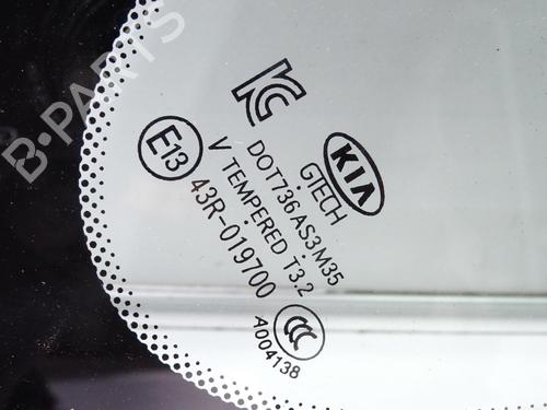 Rear left quarter glass KIA SOUL II (PS)  | BP27627812C93 