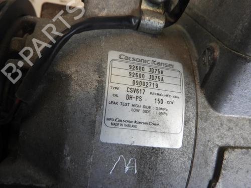 Used AC compressor AC compressor NISSAN QASHQAI I (J10, NJ10) 2.0 dCi (150 hp) 20044606 20044606