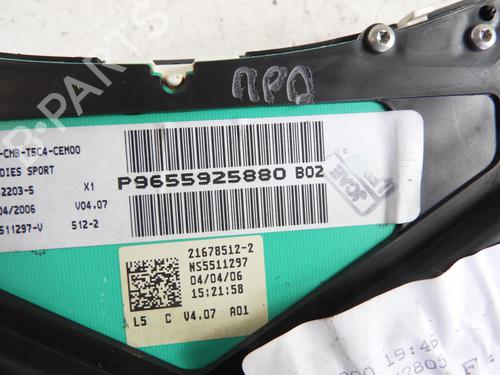 Instrument cluster PEUGEOT 307 CC (3B) 2.0 HDi 135 | BP20042558C47 