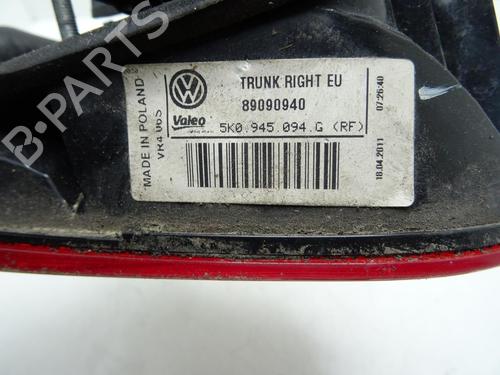 Used Right tailgate light Right tailgate light VW GOLF VI (5K1) 2.0 TDI (110 hp) 32424260 32424260
